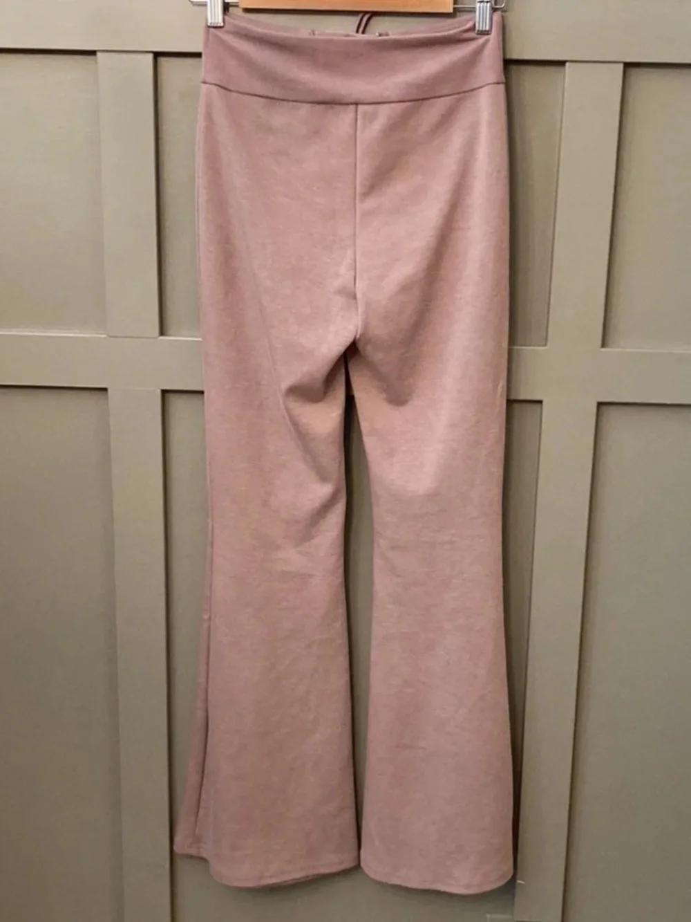 Free People Movement Downhill Flared Sweatpants High Rise Moonlight Mauve Sz XS